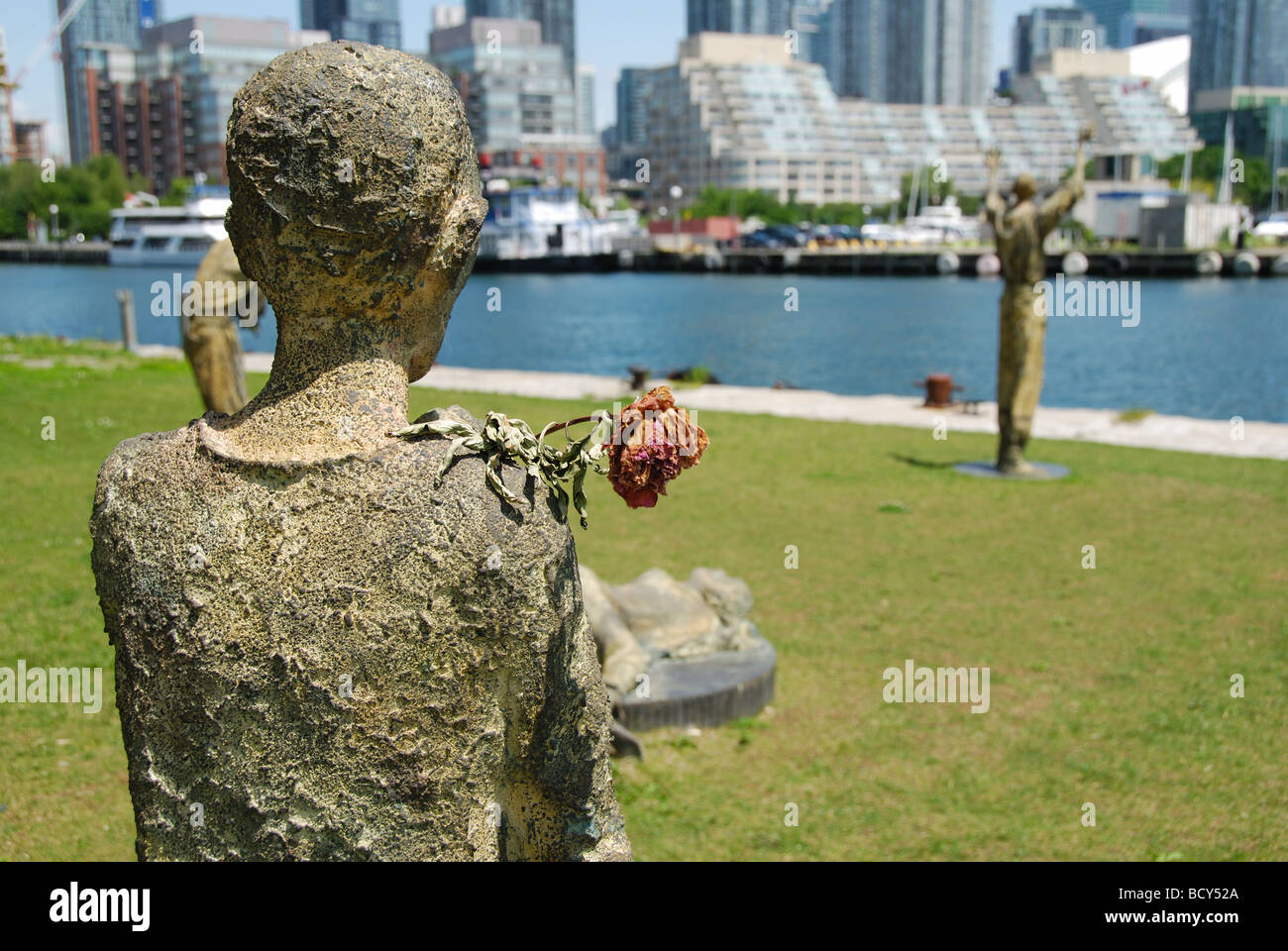 L'Irlanda Park onora gli immigranti irlandesi che erano fuggiti durante la carestia del 1847 e l'38.000 che sono arrivati a Toronto che l'estate Foto Stock