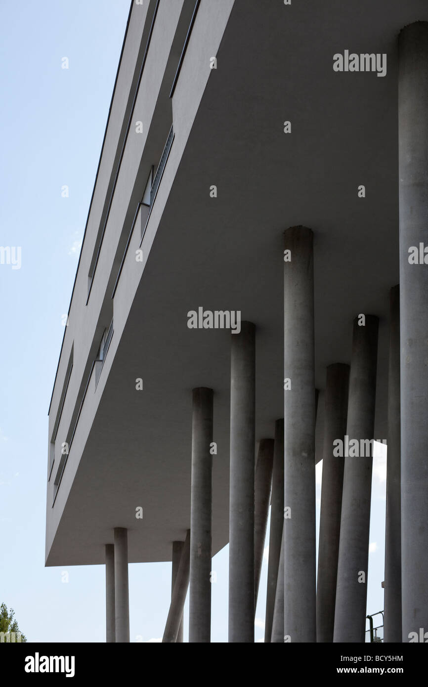 Complesso di abitazioni da Zaha Hadid a Spittlelau viadotti, Vienna, Austria Foto Stock