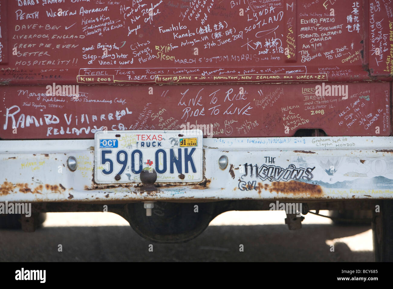 Texas Road Trip Foto Stock