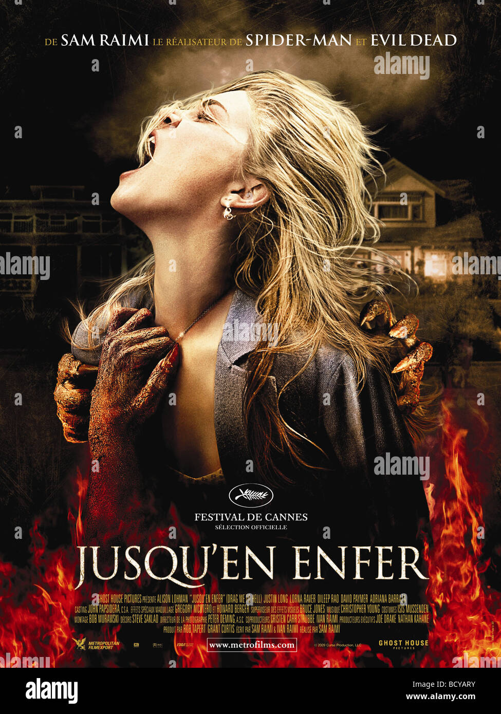 Trascinare me all'inferno Anno : 2009 Direttore : Sam Raimi Alison Lohman poster del filmato Foto Stock