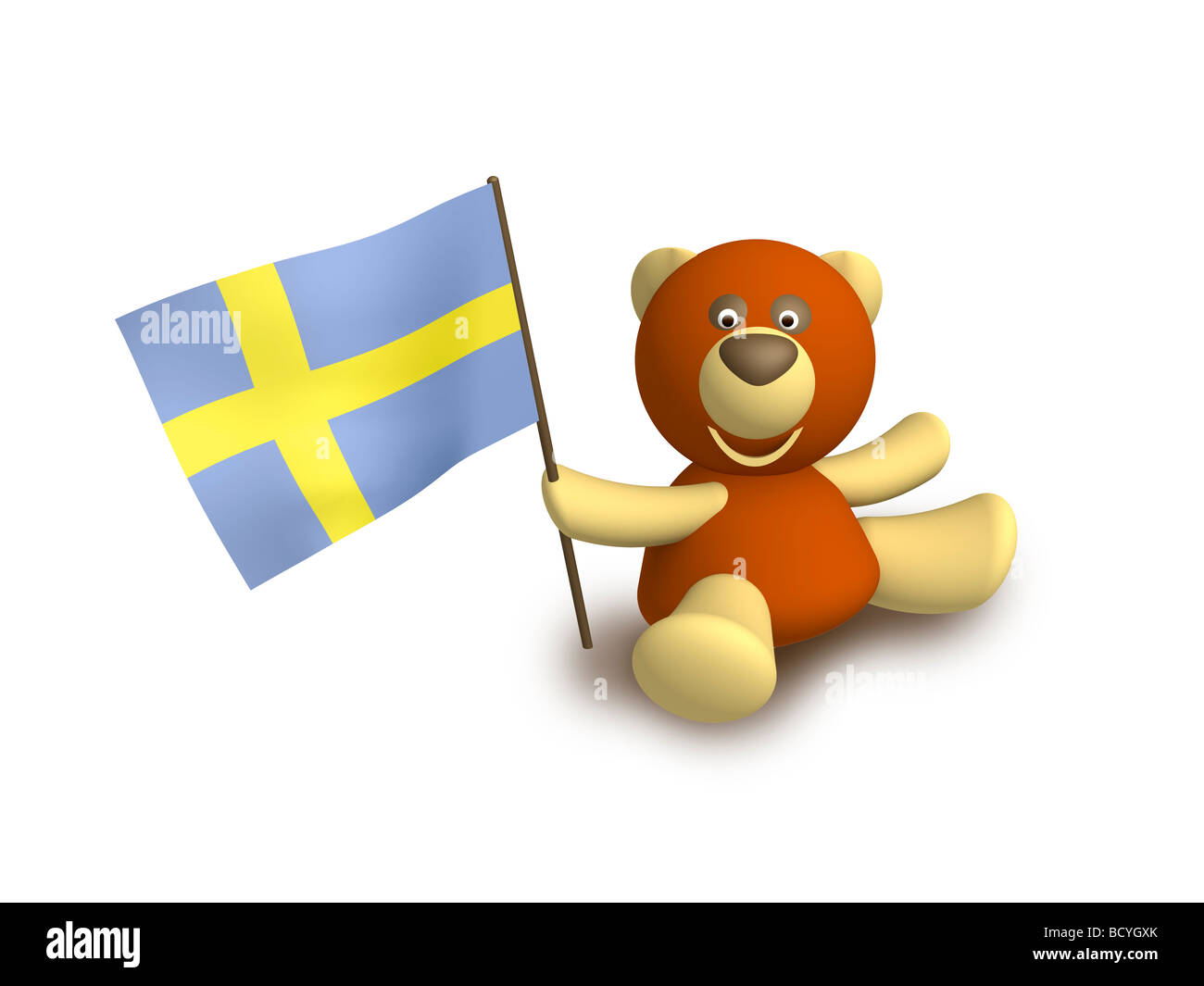 Bandierina della Svezia Foto Stock