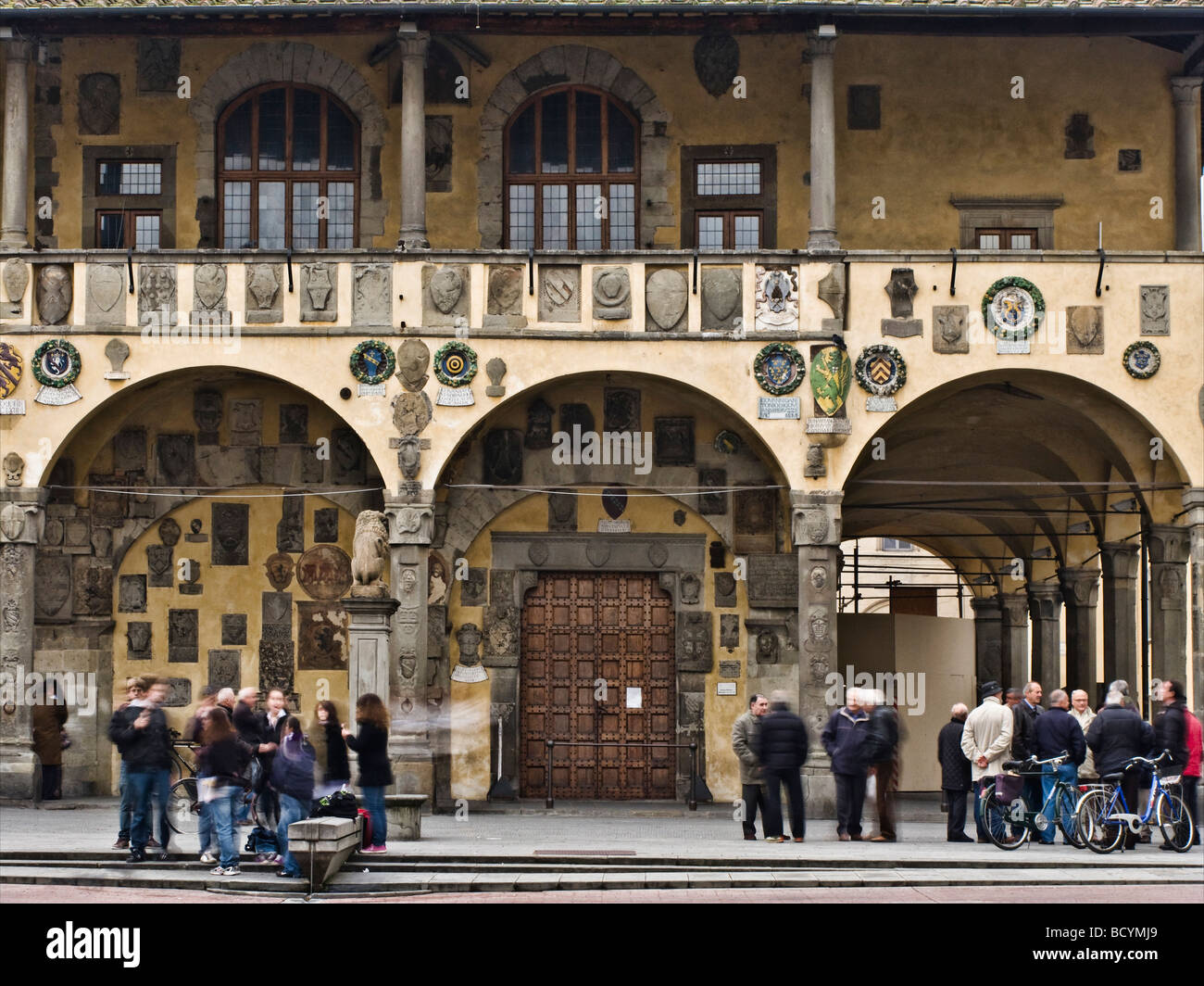 Pretorian palace, San Giovanni Valdarno, Toscana, Italia Foto Stock