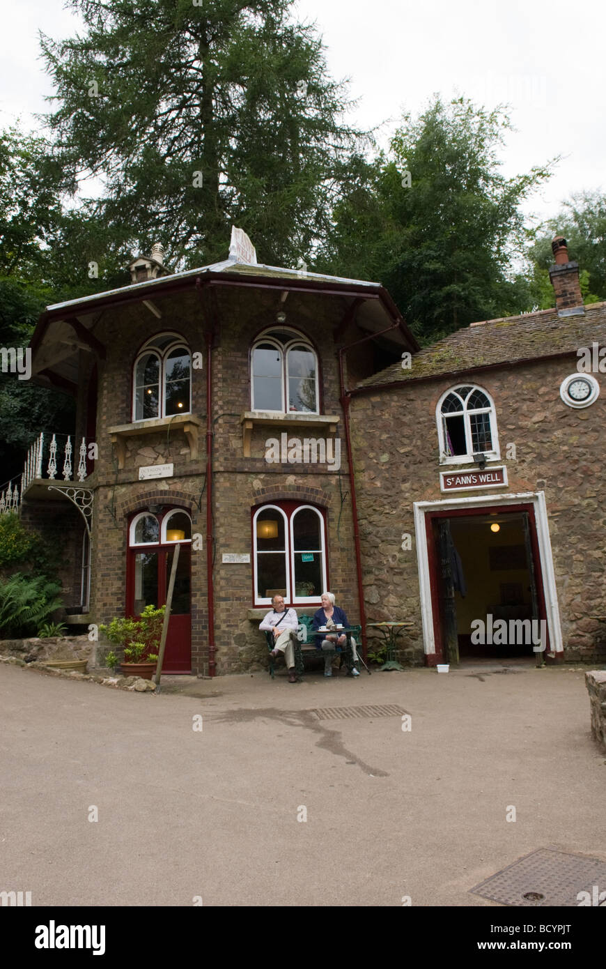 St Ann s ben Cafe Il Malvern Hills Worcestershire Inghilterra Foto Stock