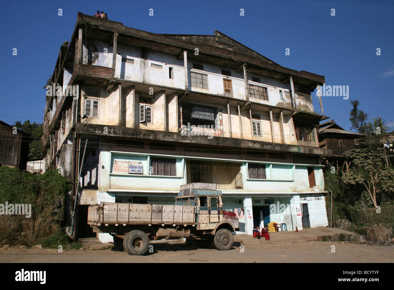 Gli acidi linoleici coniugati turistiche Hotel In Mon, lo stato del Nagaland, India Foto Stock