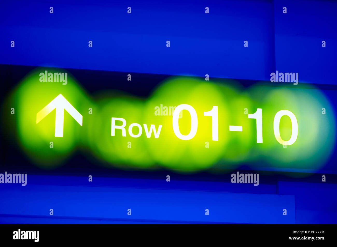 Informazioni aeroporto board Foto Stock