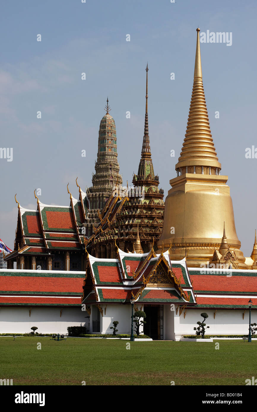 Tailandia Bangkok Città Imperiale vista della cupola dorata Foto Stock