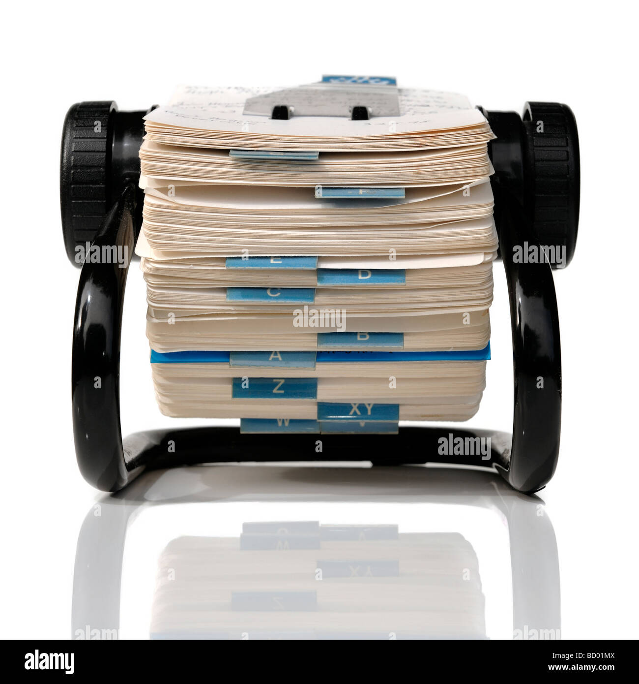 Schedario Rolodex scheda file di indice Foto Stock