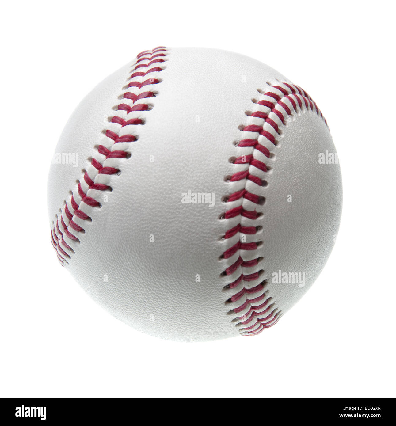 Nuovo baseball isolati su sfondo bianco Foto Stock