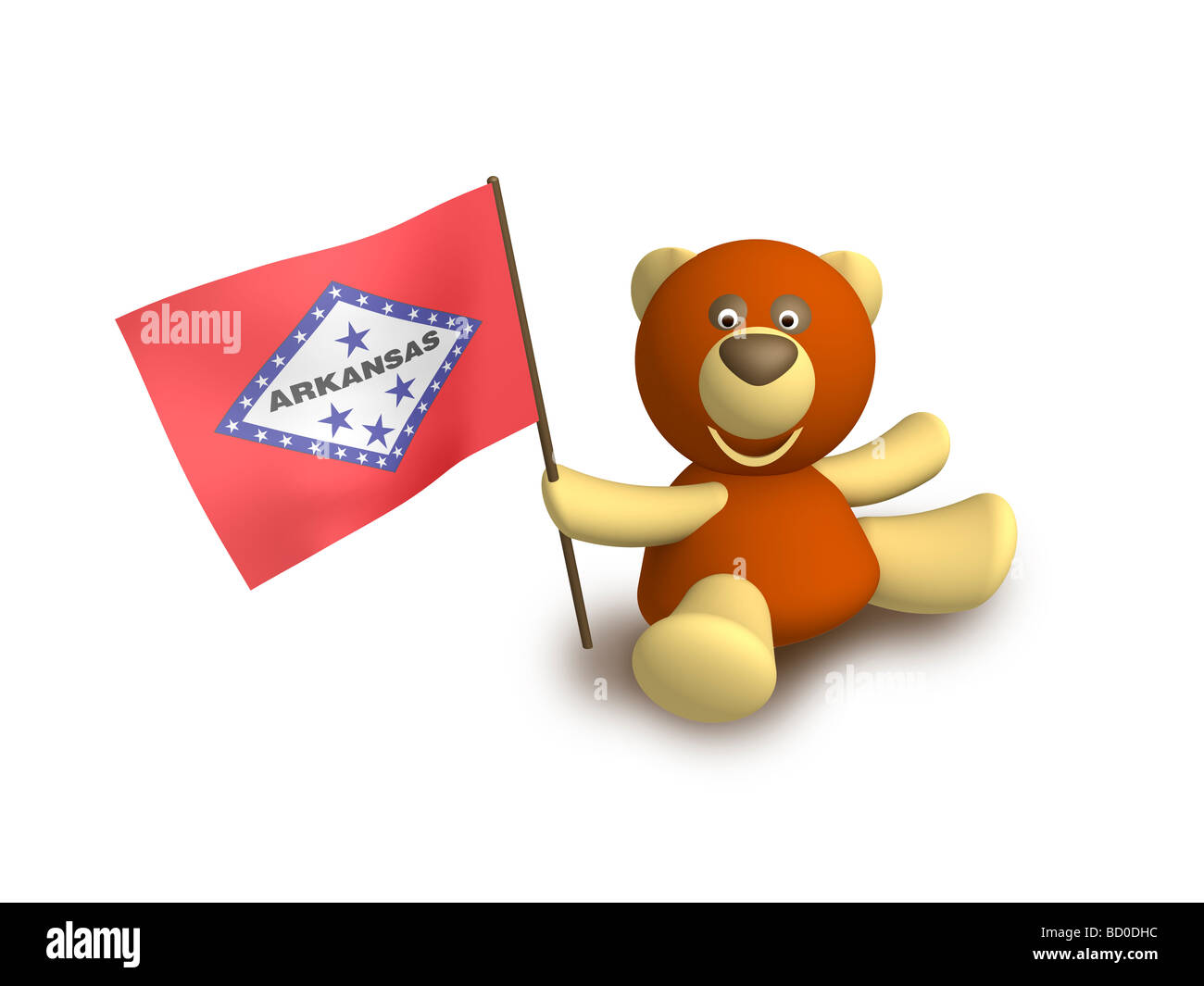Arkansas bandiera Foto Stock