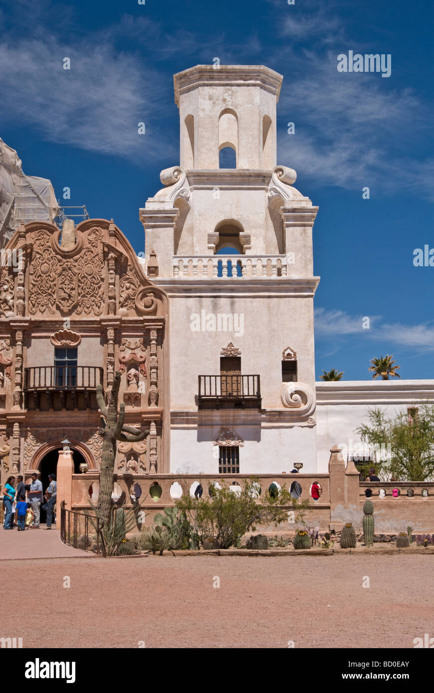 La missione di San Xavier del Bac, Arizona Foto Stock