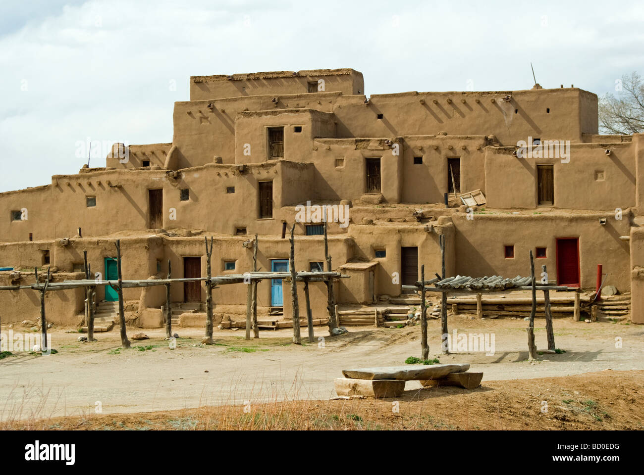 Taos Pueblo, Nuovo Messico Foto Stock