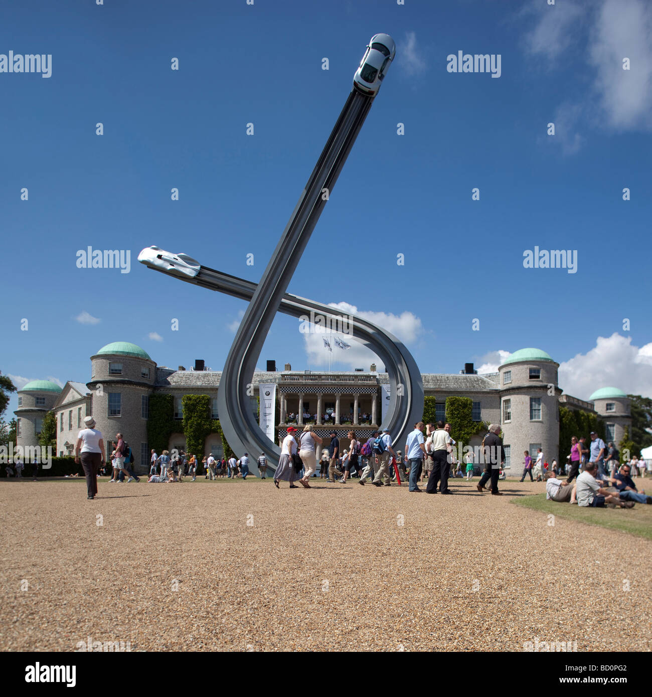 Audi scultura, folle e casa di Goodwood, dal Festival della velocità 2009 Foto Stock