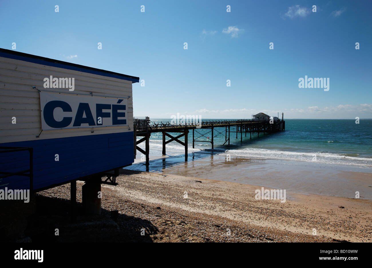 Una vista delle spiagge in Totland Bay Area, Isola di Wight Foto Stock