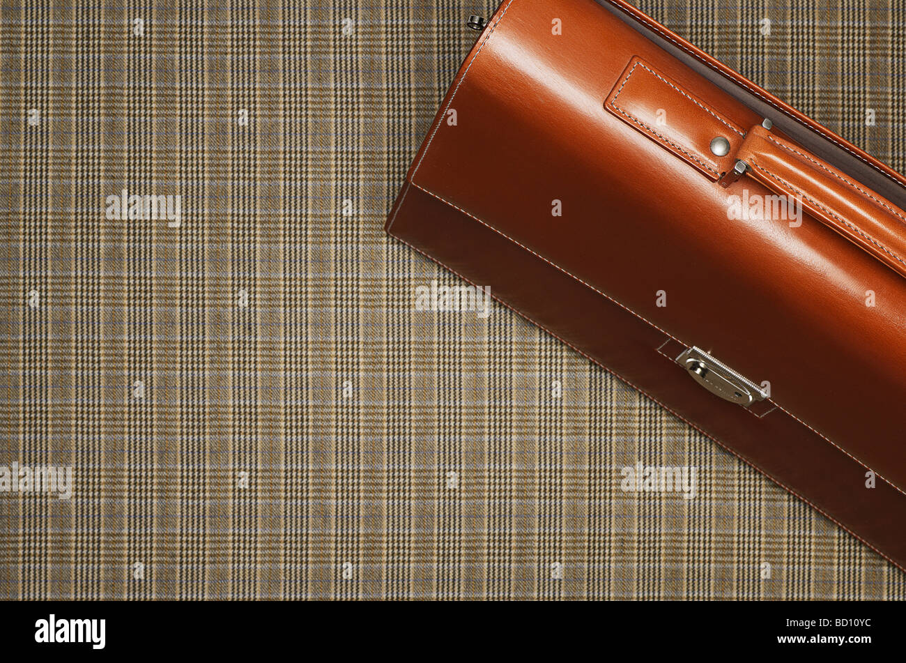 Tanner borsa su sfondo selezionata Foto Stock