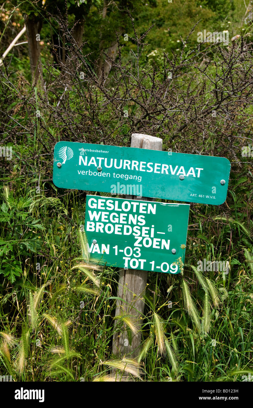 Natuurreseservaat riserva naturale di uccelli Uccelli Holland Olanda Foto Stock