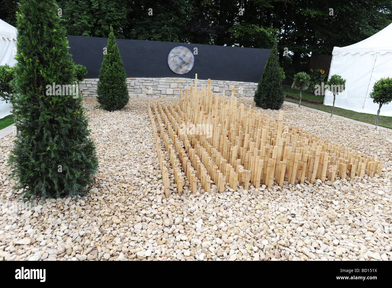 Giardino minimalista Design alla RHS Tatton Park flower show Knutsford Cheshire Foto Stock