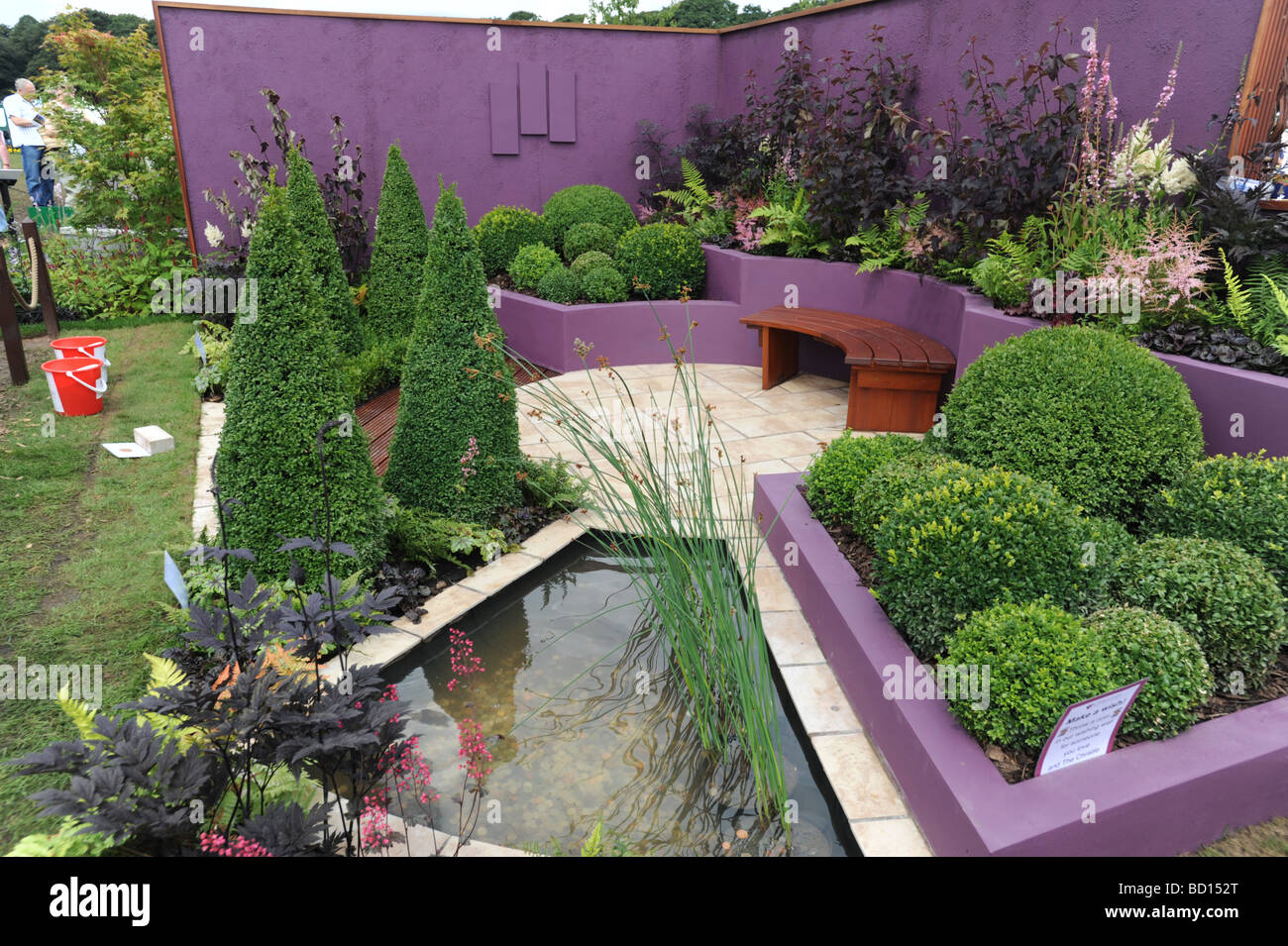 Visualizza giardino alla RHS flower show Tatton Park Knutsford Cheshire Foto Stock