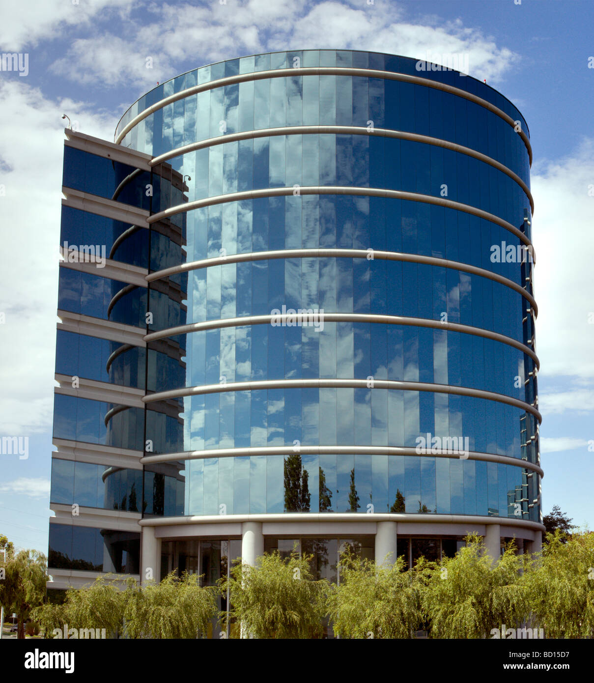 Oracle Corporation Headquarters, noto come 'Emerald City' a Redwood Shores, California. Foto Stock