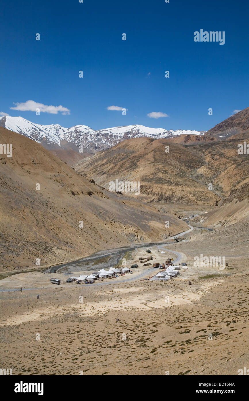 Campi di Pang in Ladakh regione di Jammu e Kashmir. India Foto Stock