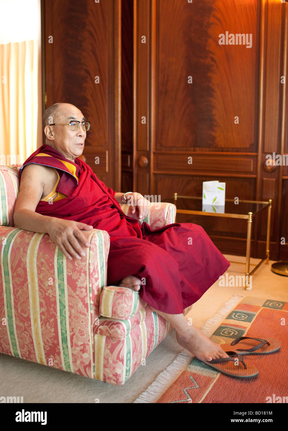 Il XIV Dalai Lama Tenzin Gyatso Foto Stock
