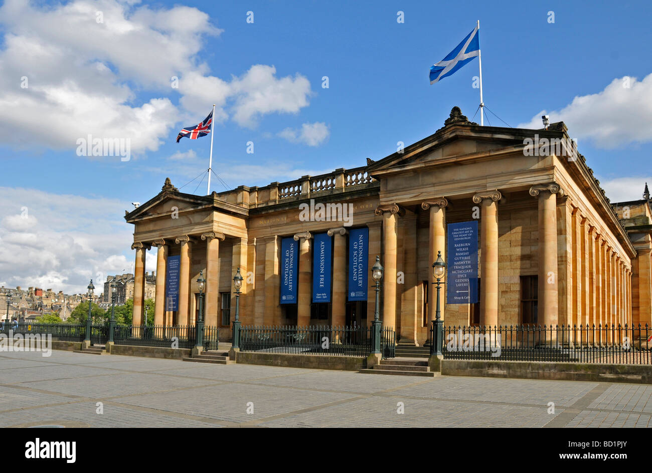 Edinburgh Scottish National Gallery art gallery Scozia Princess street scottish Foto Stock