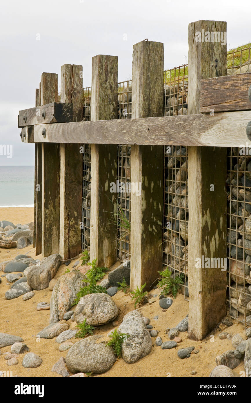 Gestione di dune a Dal Mor sull'isola di Lewis, Scozia Foto Stock