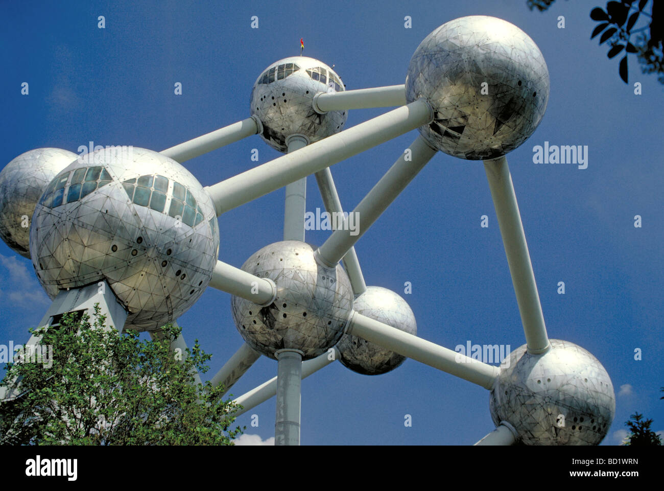 Elk129 4163 Belgio Atomium di Bruxelles 1958 Foto Stock