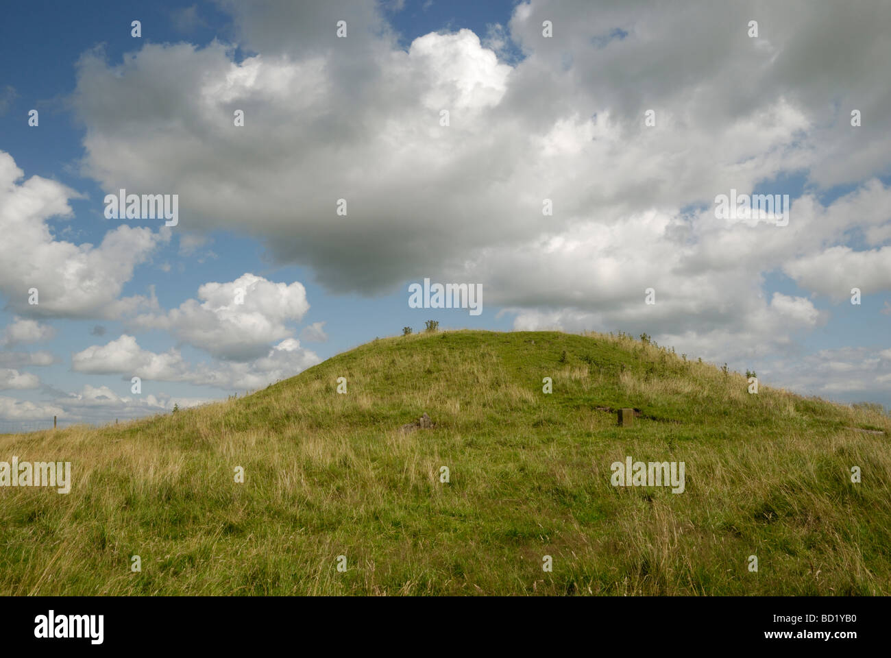 Gib Hill tumulo , Peak District, Derbyshire, in Inghilterra. Foto Stock