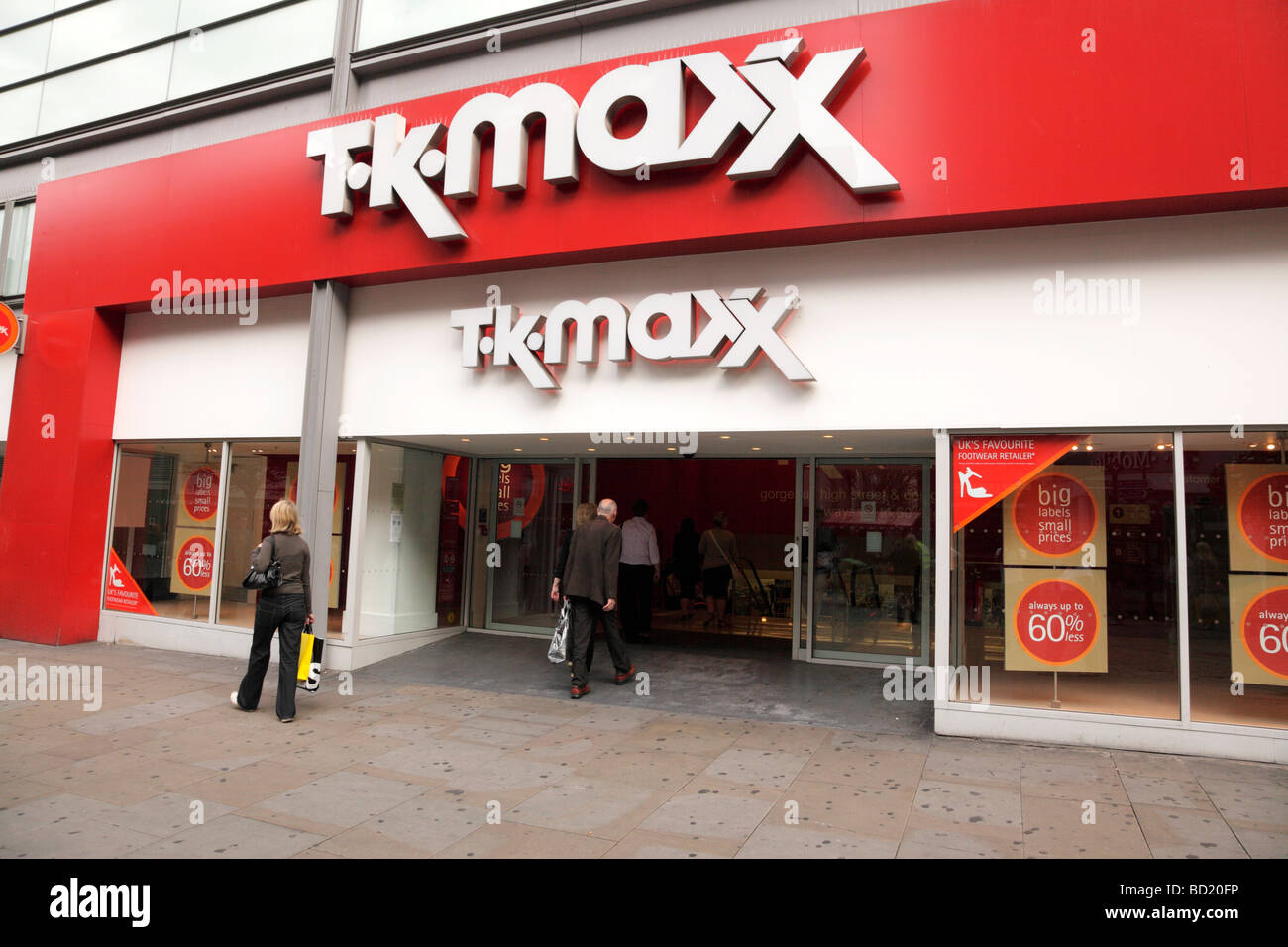 Tk maxx negozio di fronte su Market street Manchester Regno Unito Foto  stock - Alamy