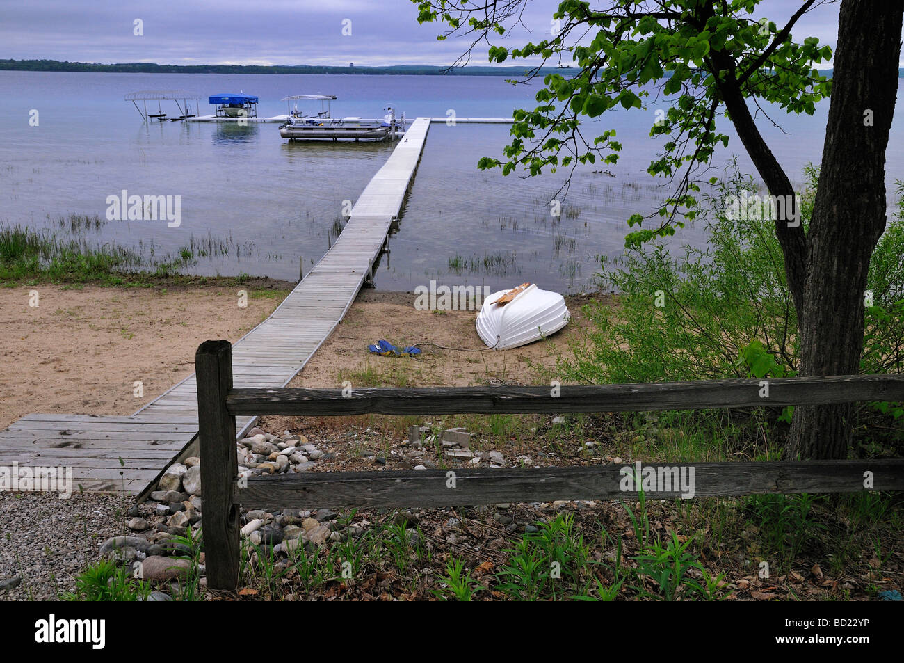 Scena balneare lungo la vecchia penisola di missione Foto Stock