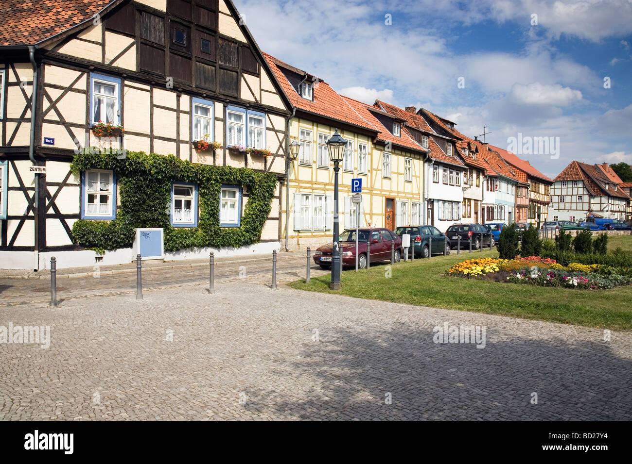 Word, Quedlinburg, Sassonia Anhalt, Germania Foto Stock