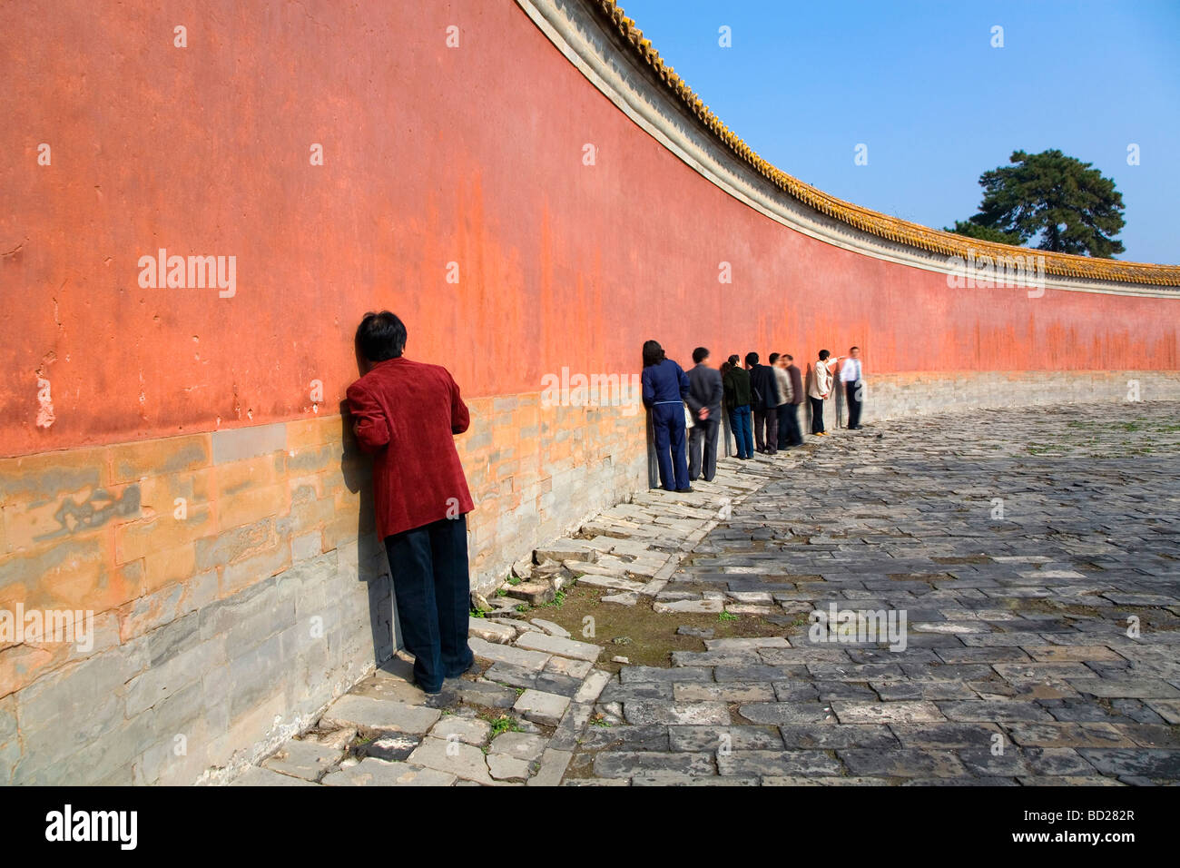 Parete di Echo nella tomba qingxiling,nella provincia di Hebei,Cina Foto Stock