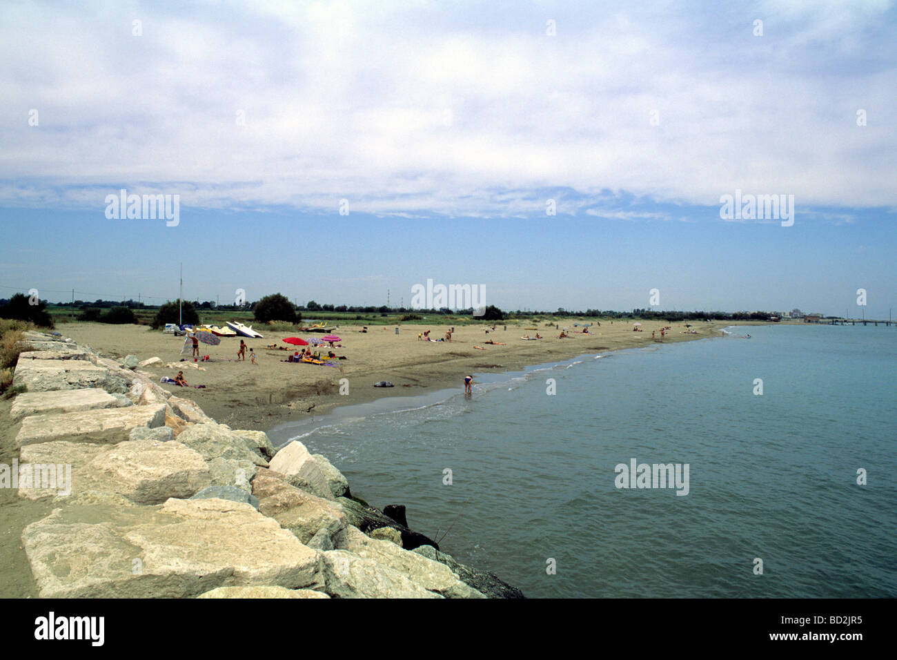 Il Lido di Dante Beach Ravenna Italia Foto Stock
