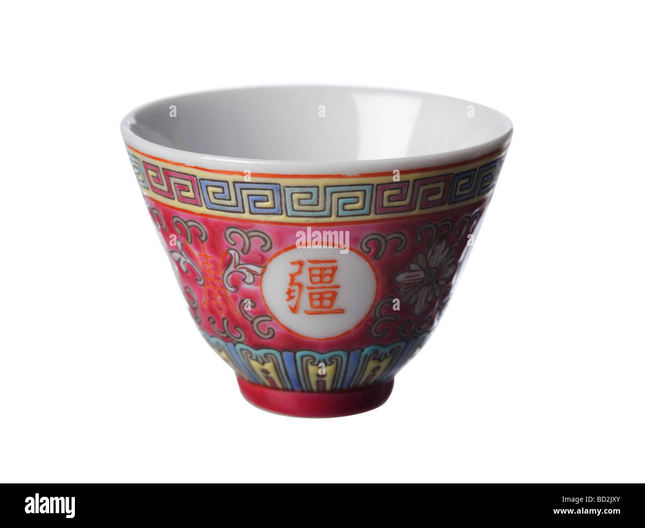 Vintage oriental Soup Bowl Foto Stock
