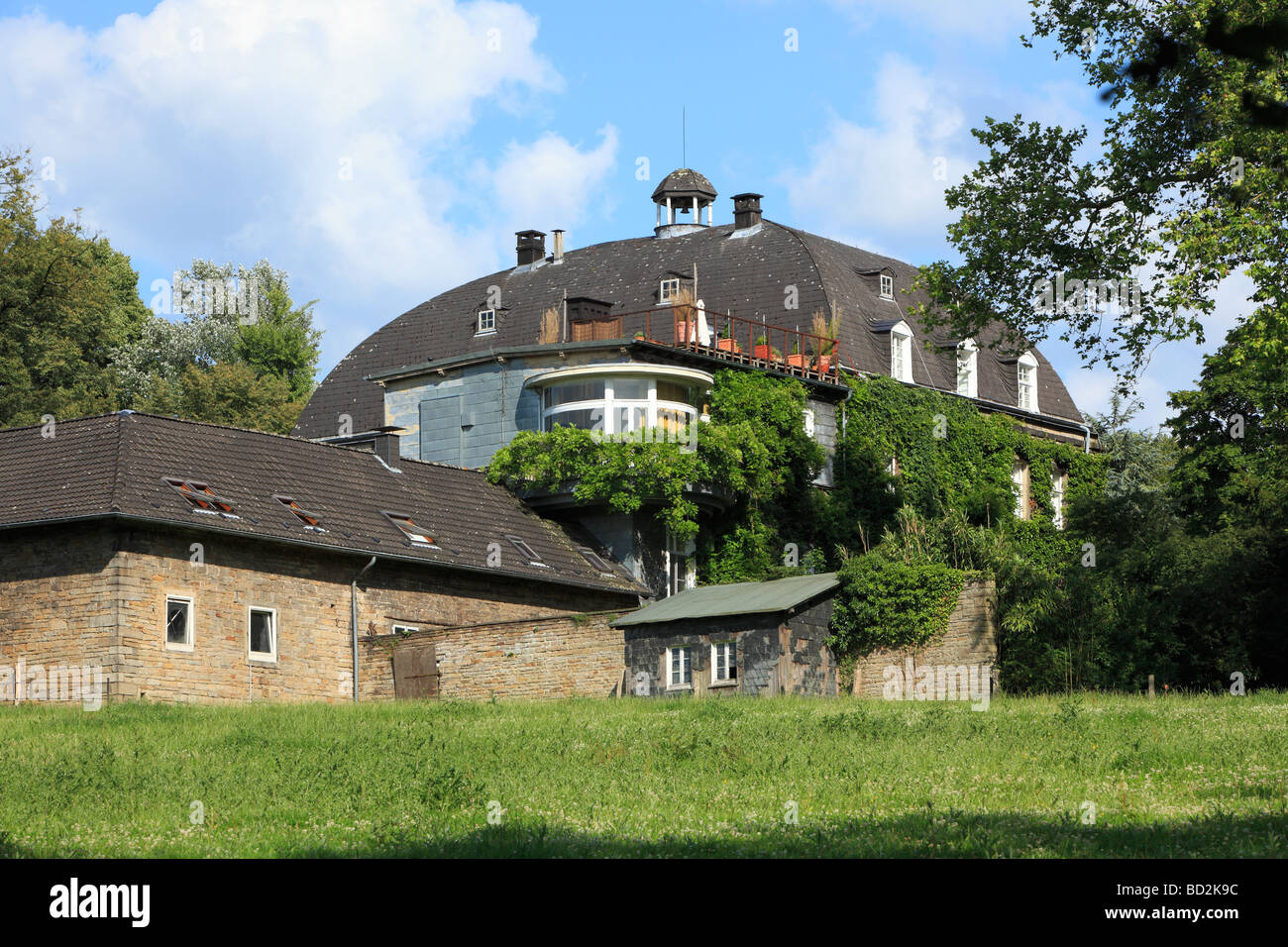 Route der Industriekultur, Gut Schede, Herrenhaus, auf dem Gutsgelaende befindet sich die Harkort Erbgruft mit der Grabstaette des Industriellen fritti Foto Stock