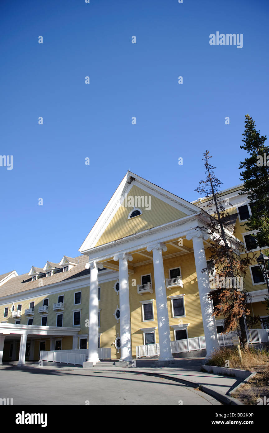 Storico hotel Lake Yellowstone Parco Nazionale di Yellowstone Wyoming USA Foto Stock