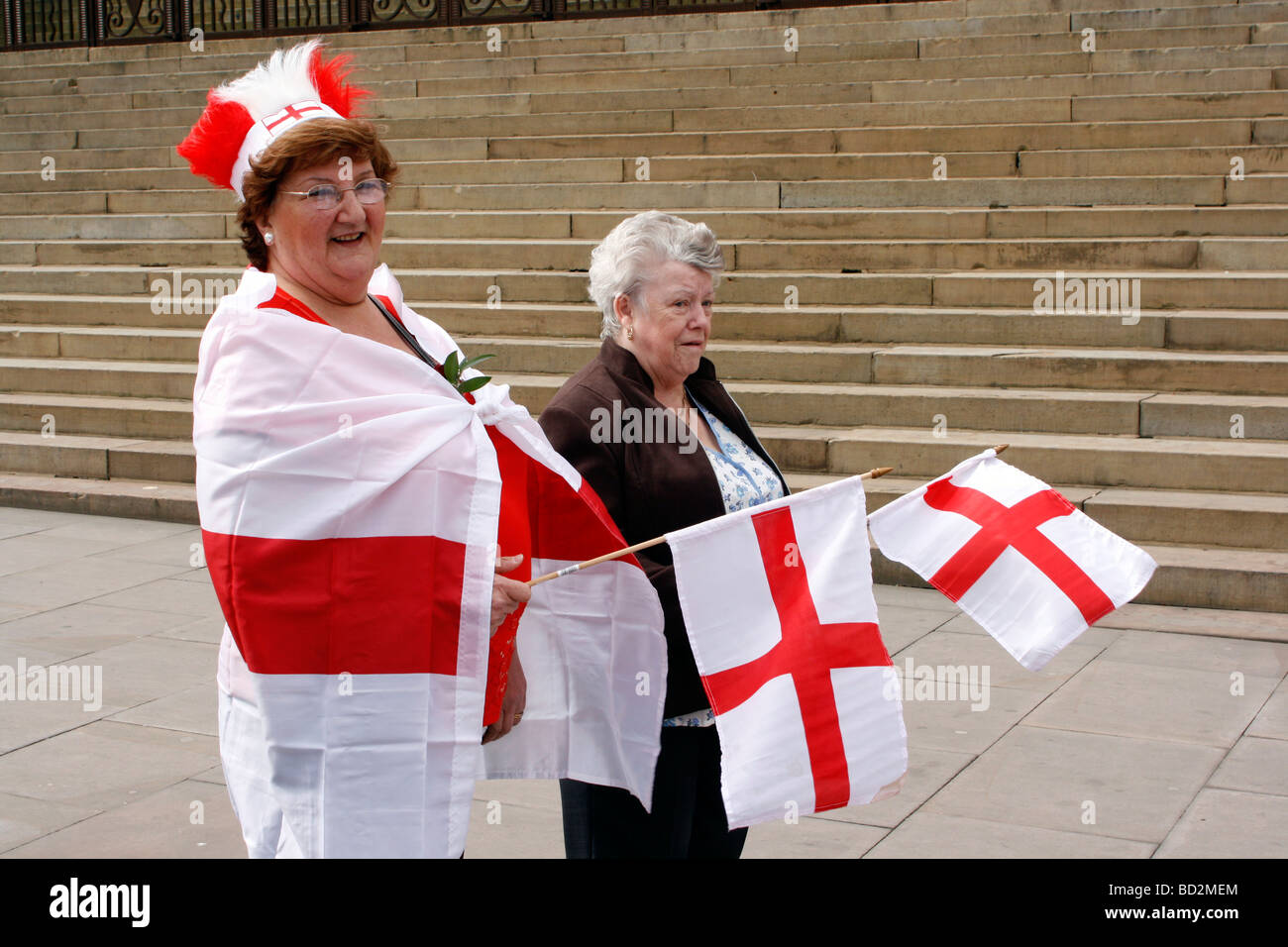 St Georges Day celebrazioni, England Regno Unito Foto Stock