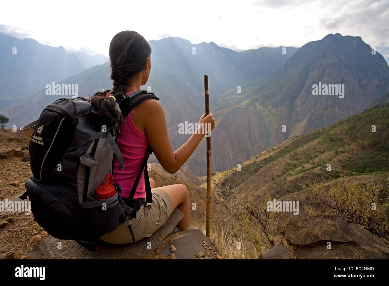 Trekking a Yunnan / Cina Foto Stock