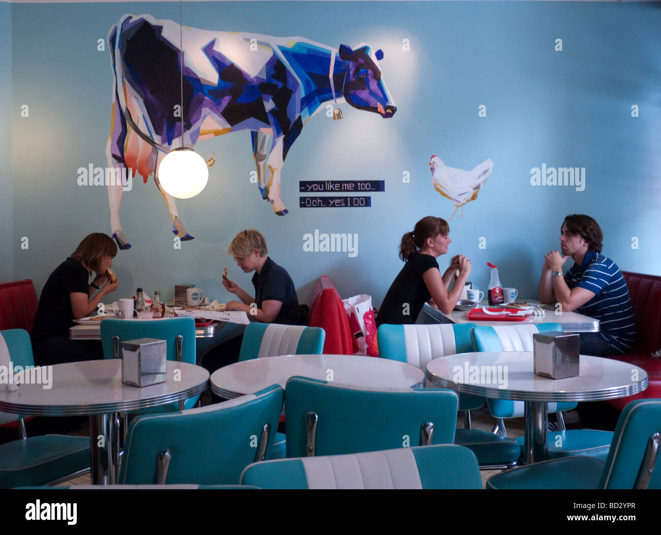 Interno di stile Americano a Göteborg in Svezia Foto Stock