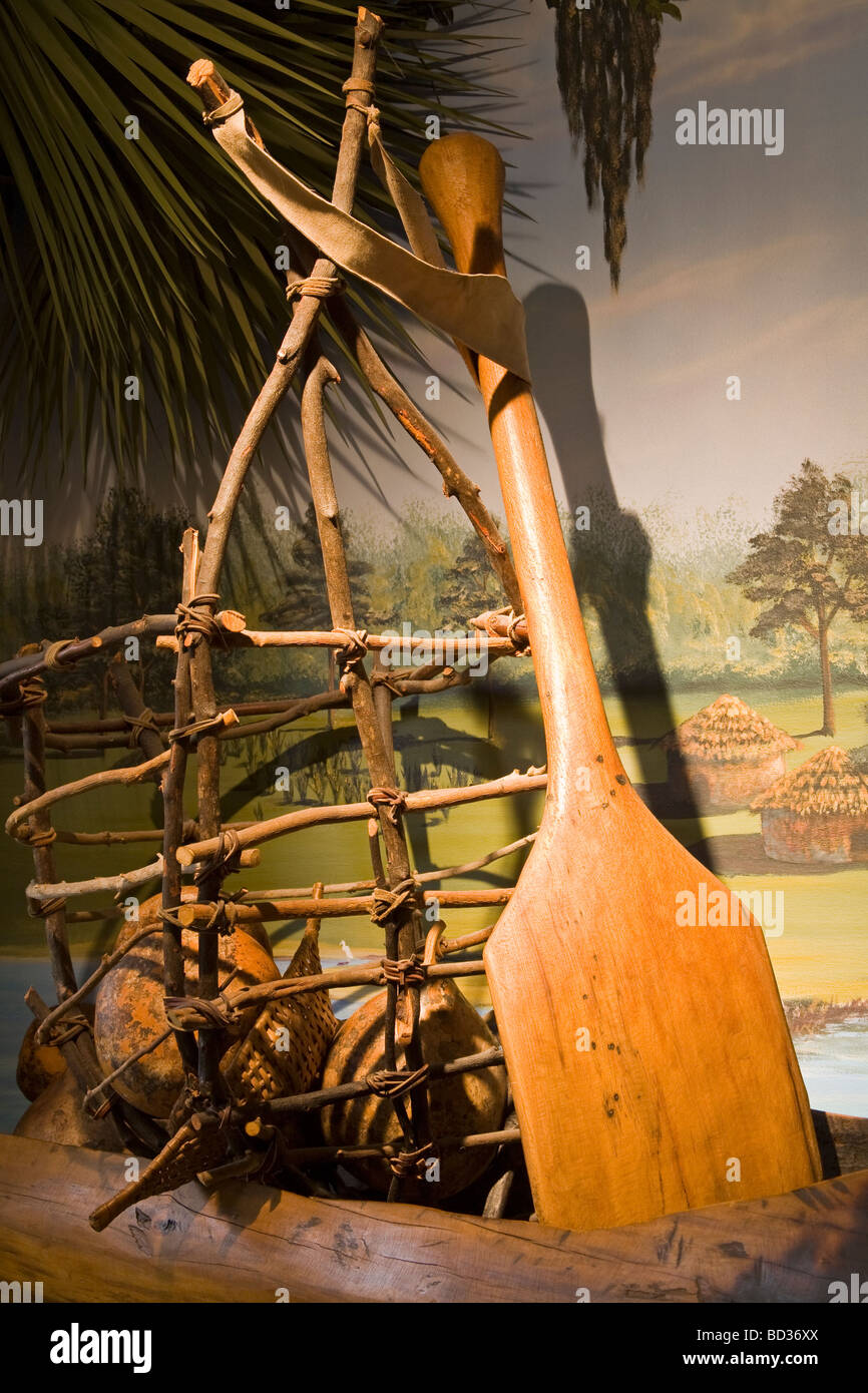 Gli indiani costiere presentano Museo di Storia della Scienza Jacksonville in Florida USA Foto Stock