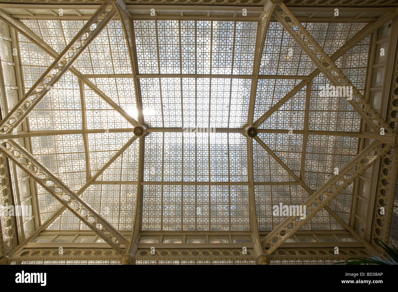 Il Rookery edificio Frank Lloyd Wright interni rimodellato di Chicago in Illinois Foto Stock