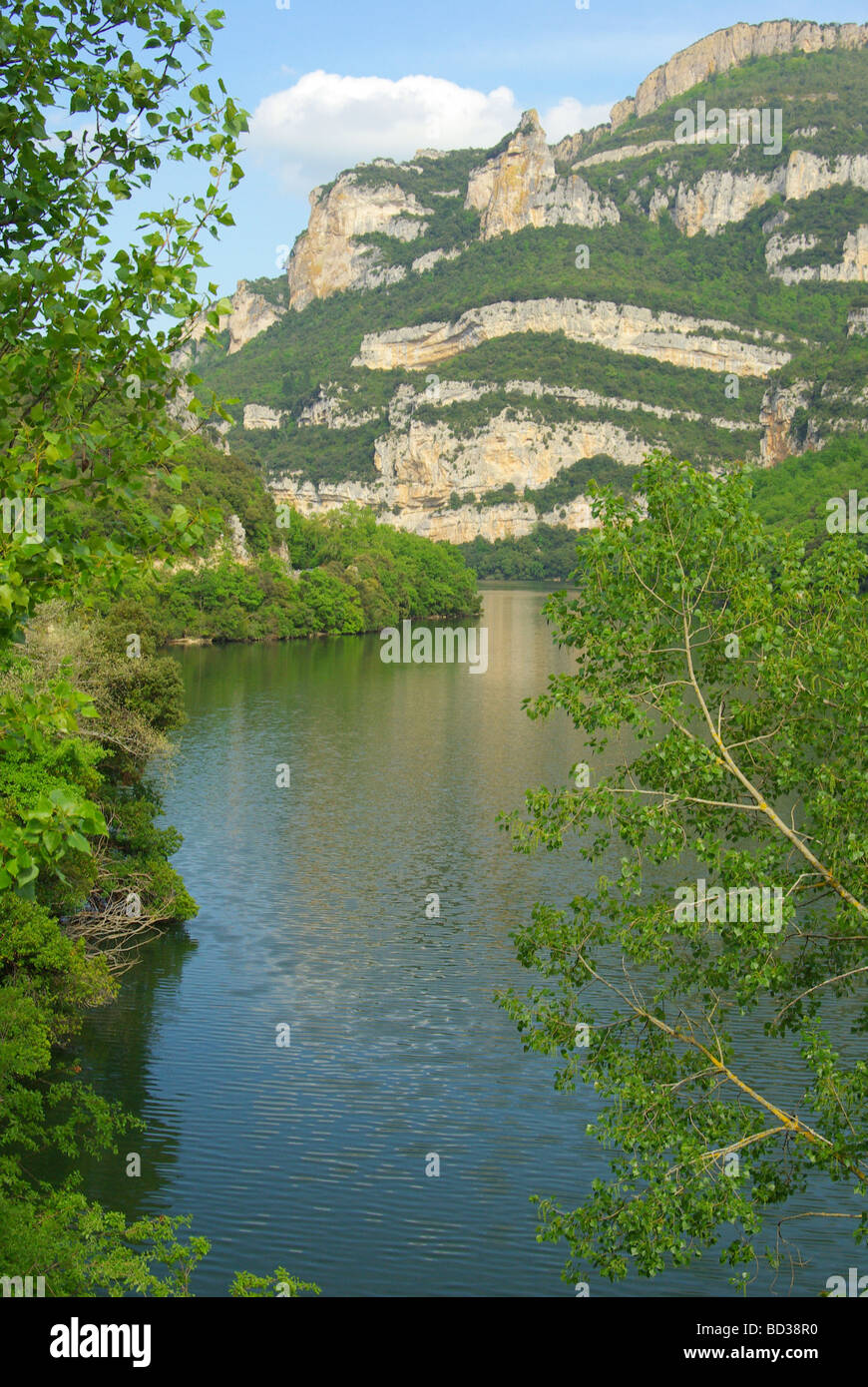 Rio Ebro Embalse de a Sobron 14 Foto Stock