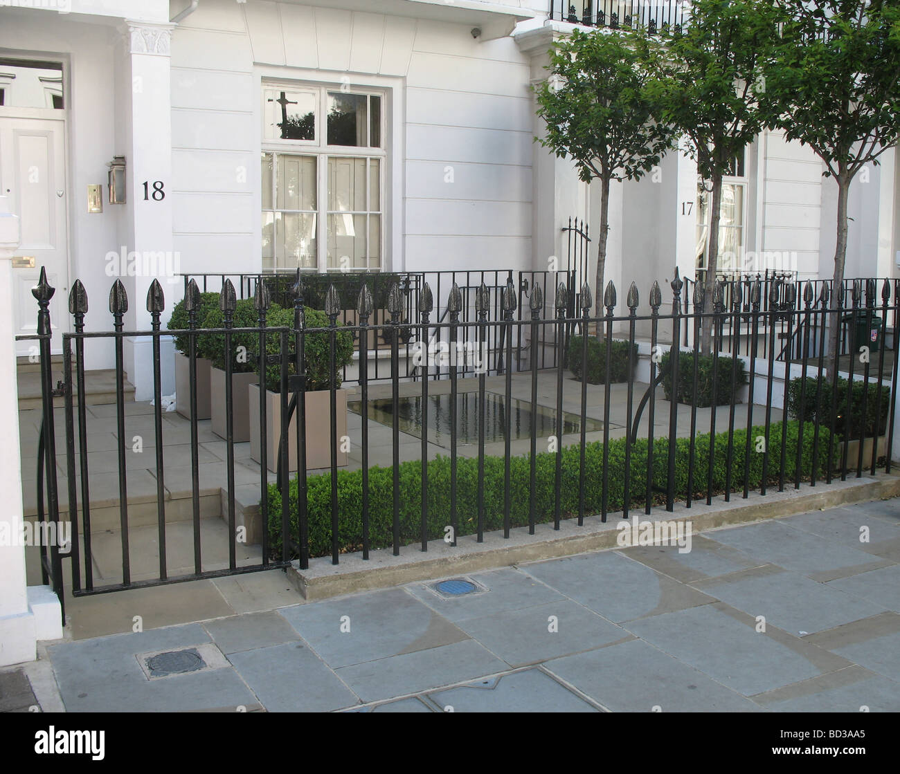 Costoso desiderabile casa vicino a Harrods a Knightsbridge di Londra Foto Stock