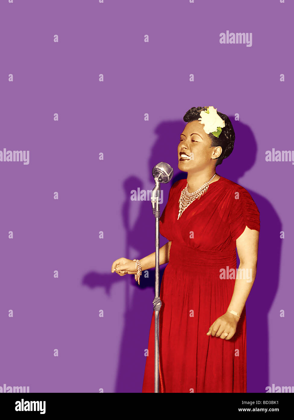 BILLIE HOLIDAY - US cantante jazz Foto Stock