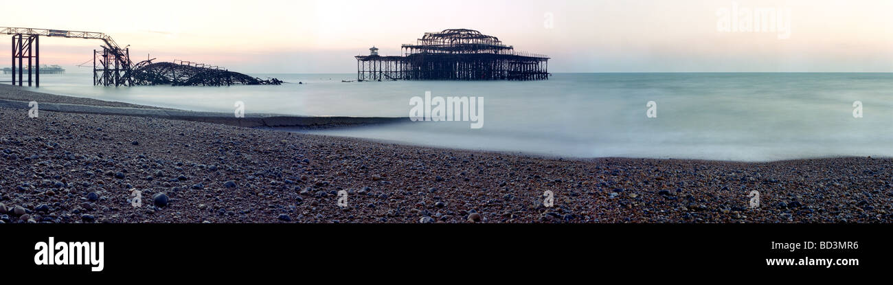 Molo Ovest di Brighton Foto Stock