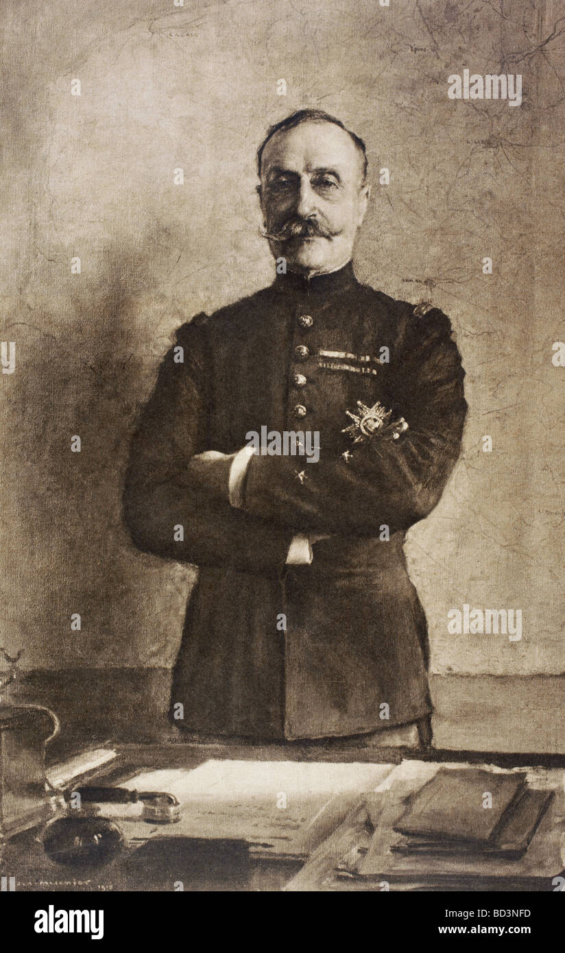 Maresciallo di Francia Ferdinand Foch, 1851 - 1929. Da l'Illustration 1918. Foto Stock