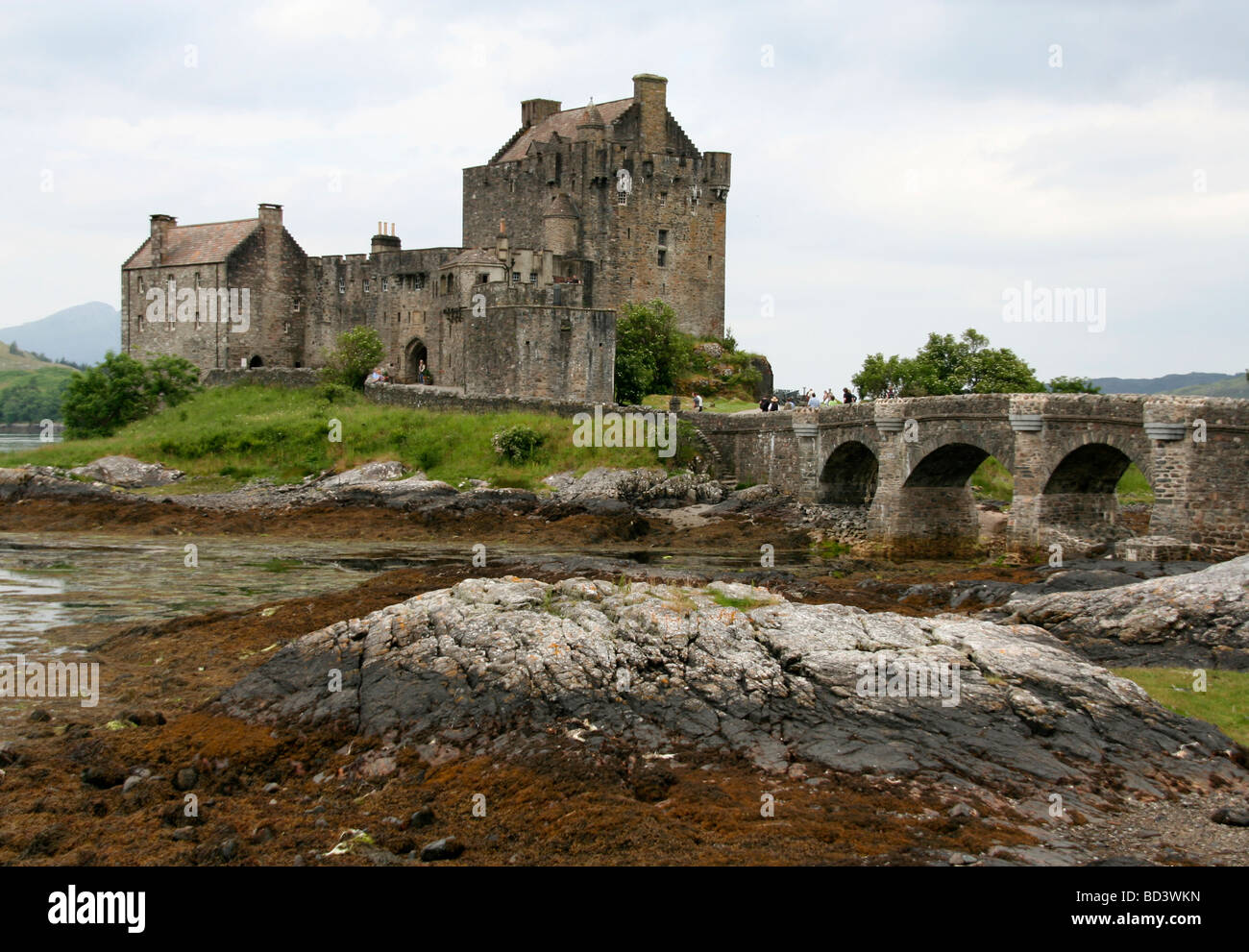 Eilean Donan Castle, Dornie, Scozia Foto Stock