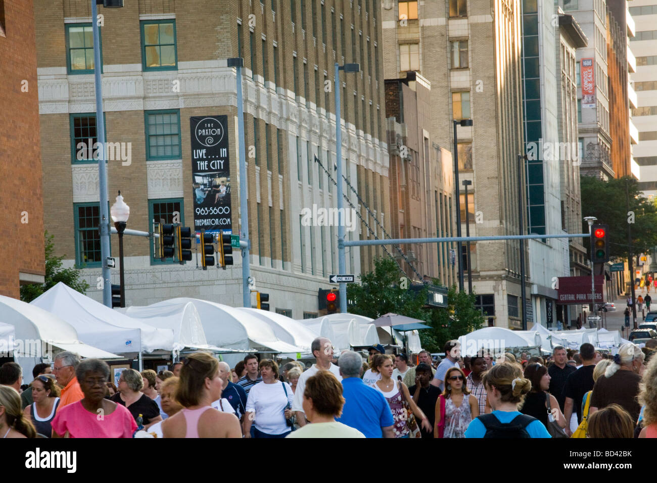 Omaha Summer Arts Festival Omaha Nebraska Foto Stock