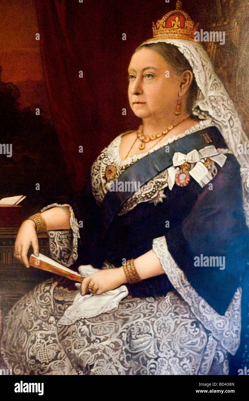 La regina Victoria la pittura, Halifax Town Hall, Nova Scotia, Canada Foto Stock