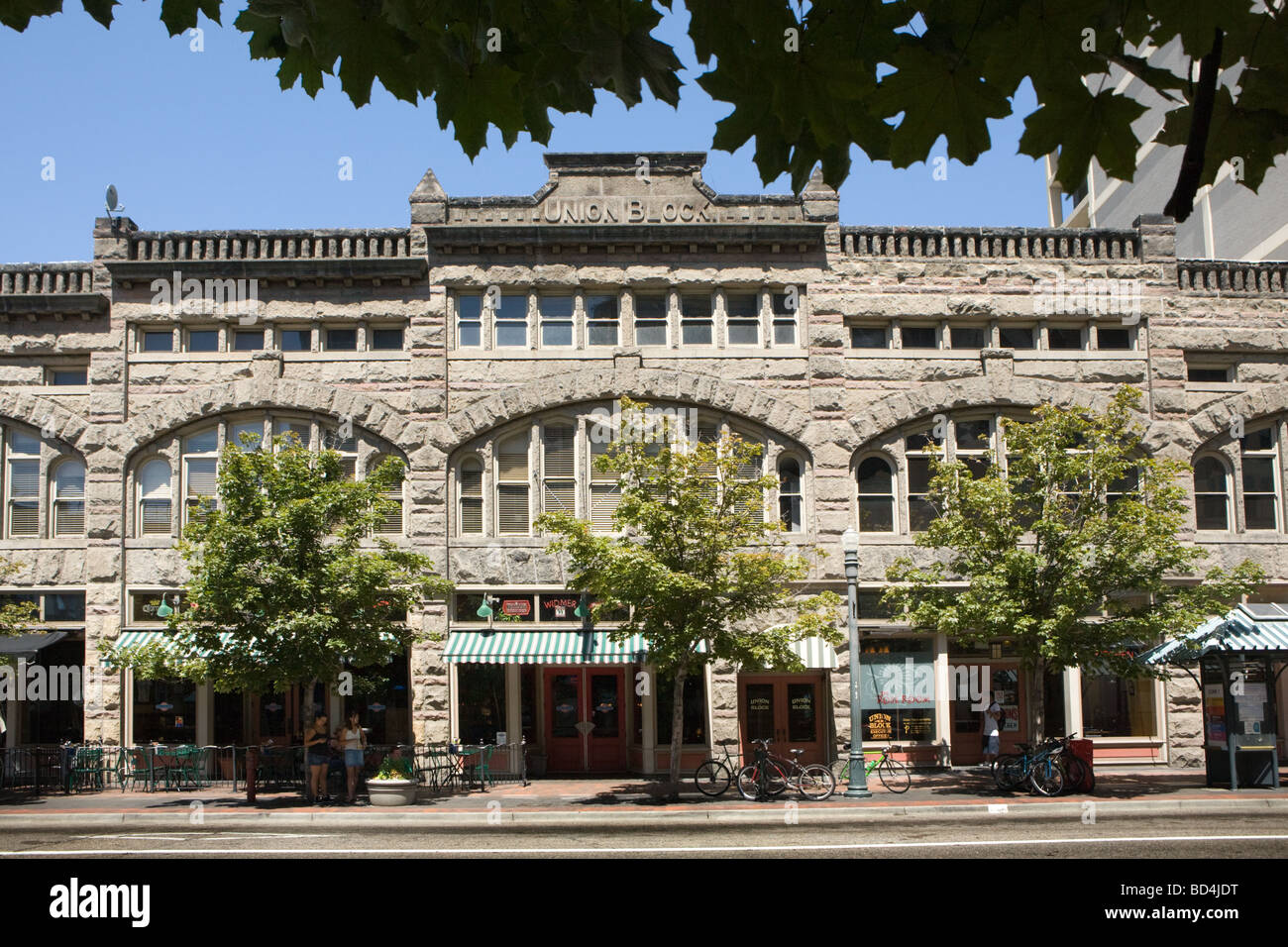 Storico blocco di unione a Boise Idaho Foto Stock